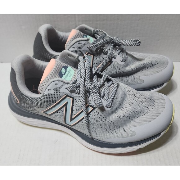 New Balance W680LG7 Women Running Shoes Gray Size 8 - Picture 5 of 14